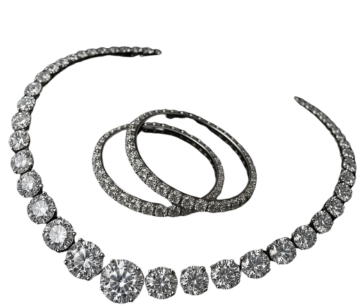 Diamond necklace & Bangles 2