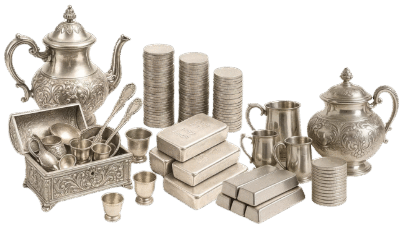 Silver Articles Coin & Bars 3