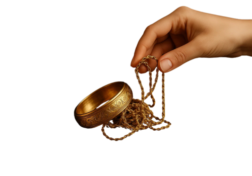 holding gold