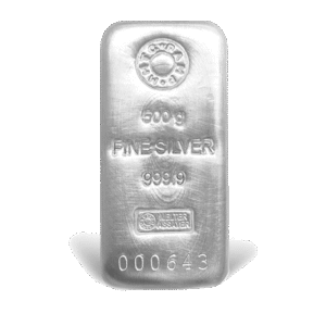 silver bar 500 gms